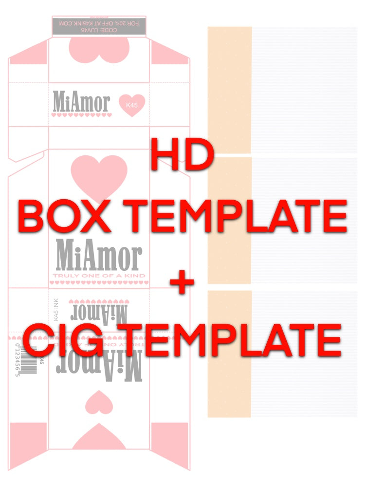 Valentines Card Cig Template