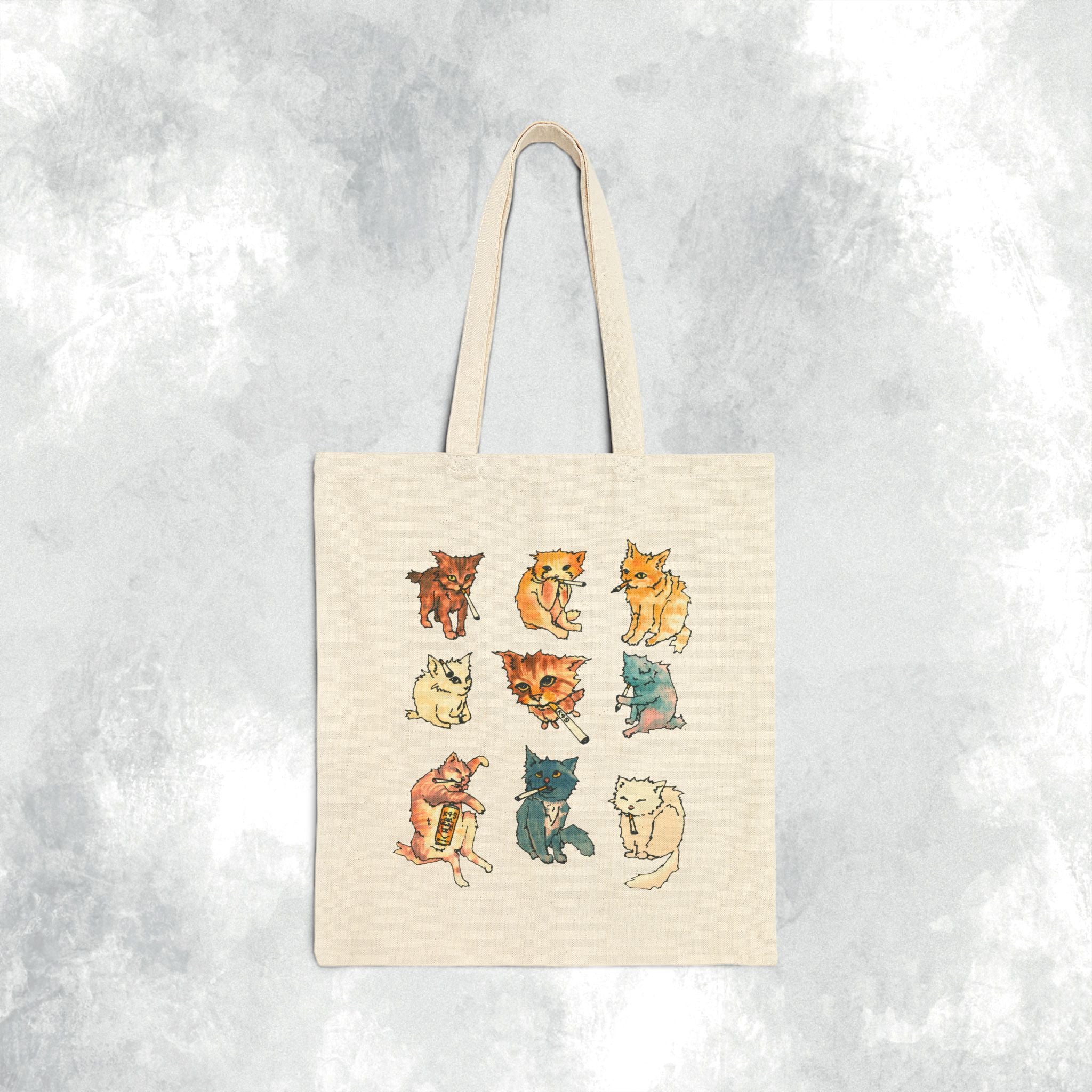 Mega Cig Cat Tote Bag