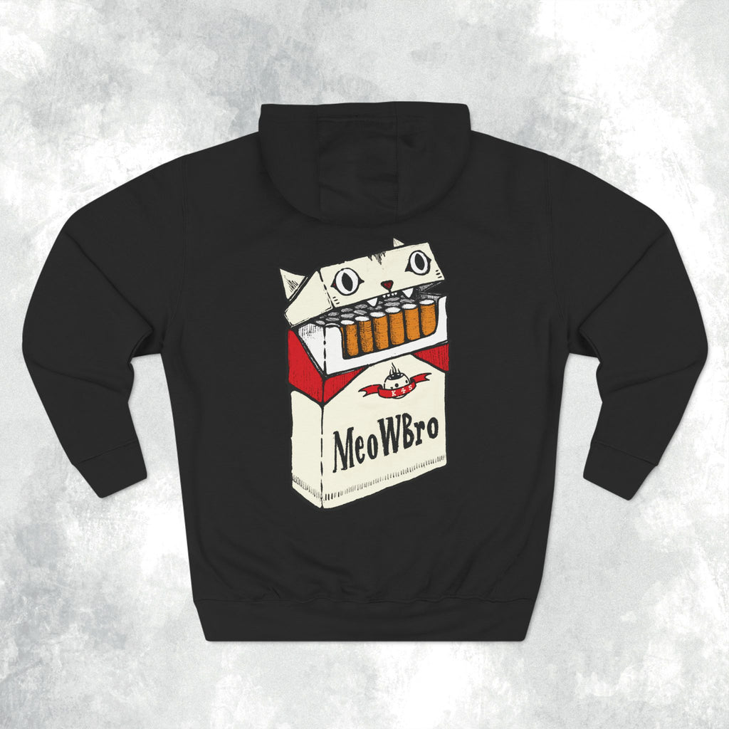 MeowBoro Cigs Three-Panel Hoodie