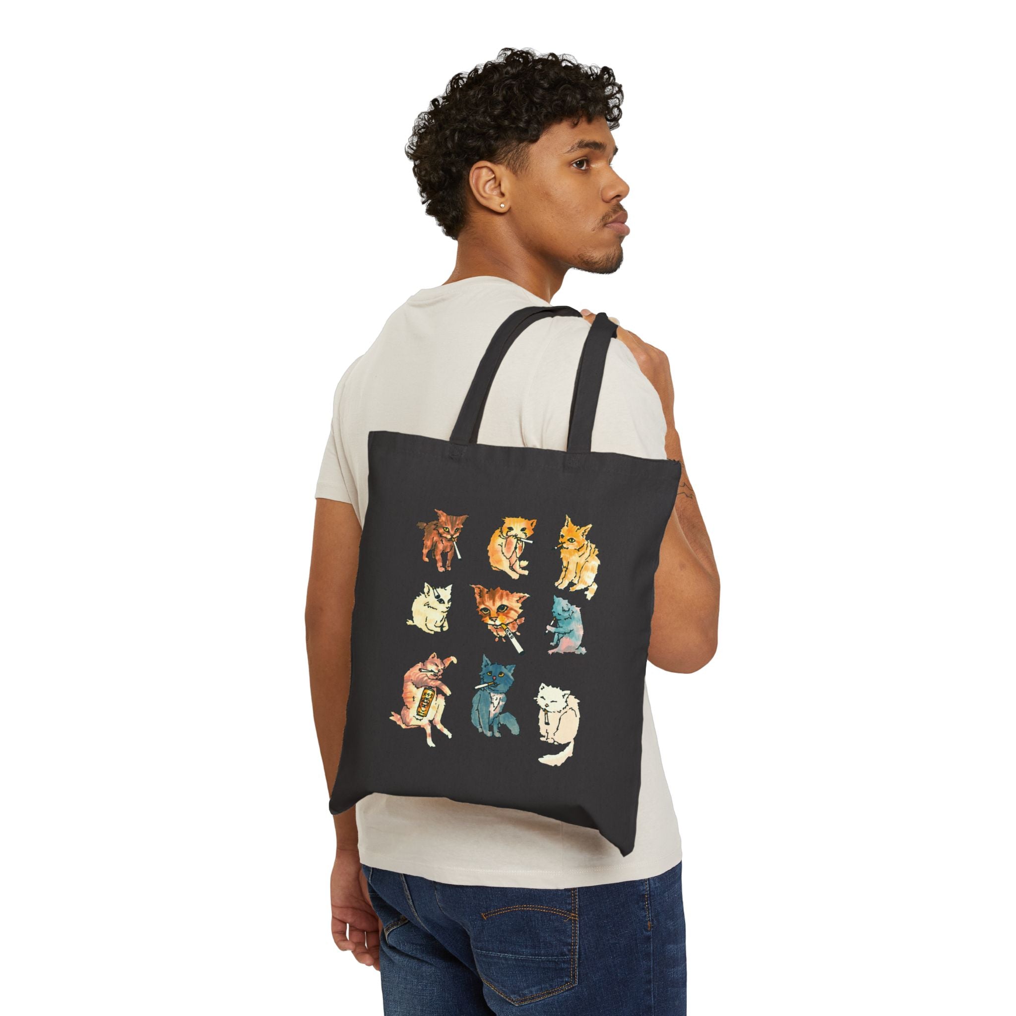 Mega Cig Cat Tote Bag