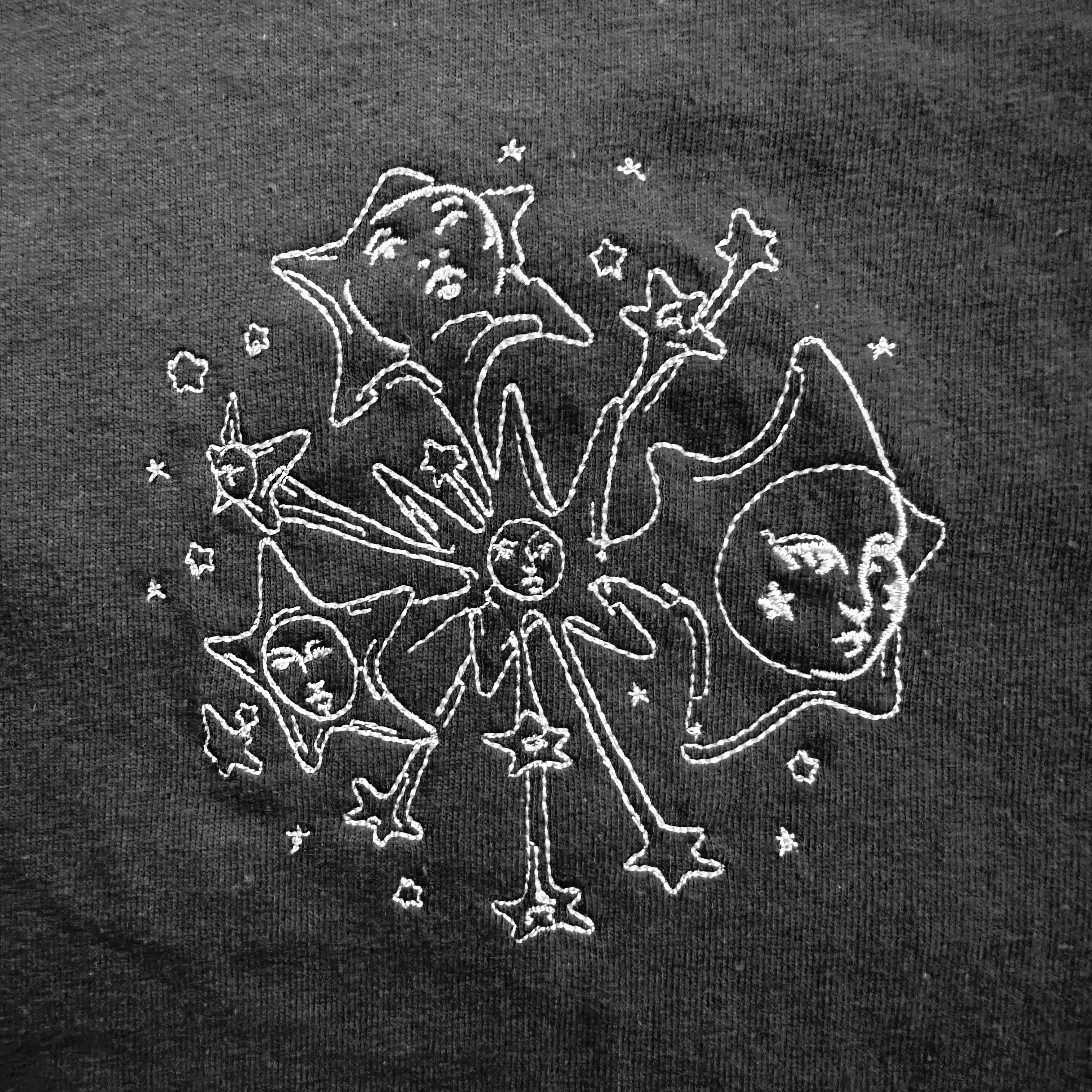 Star Explosion Embroidered Tee