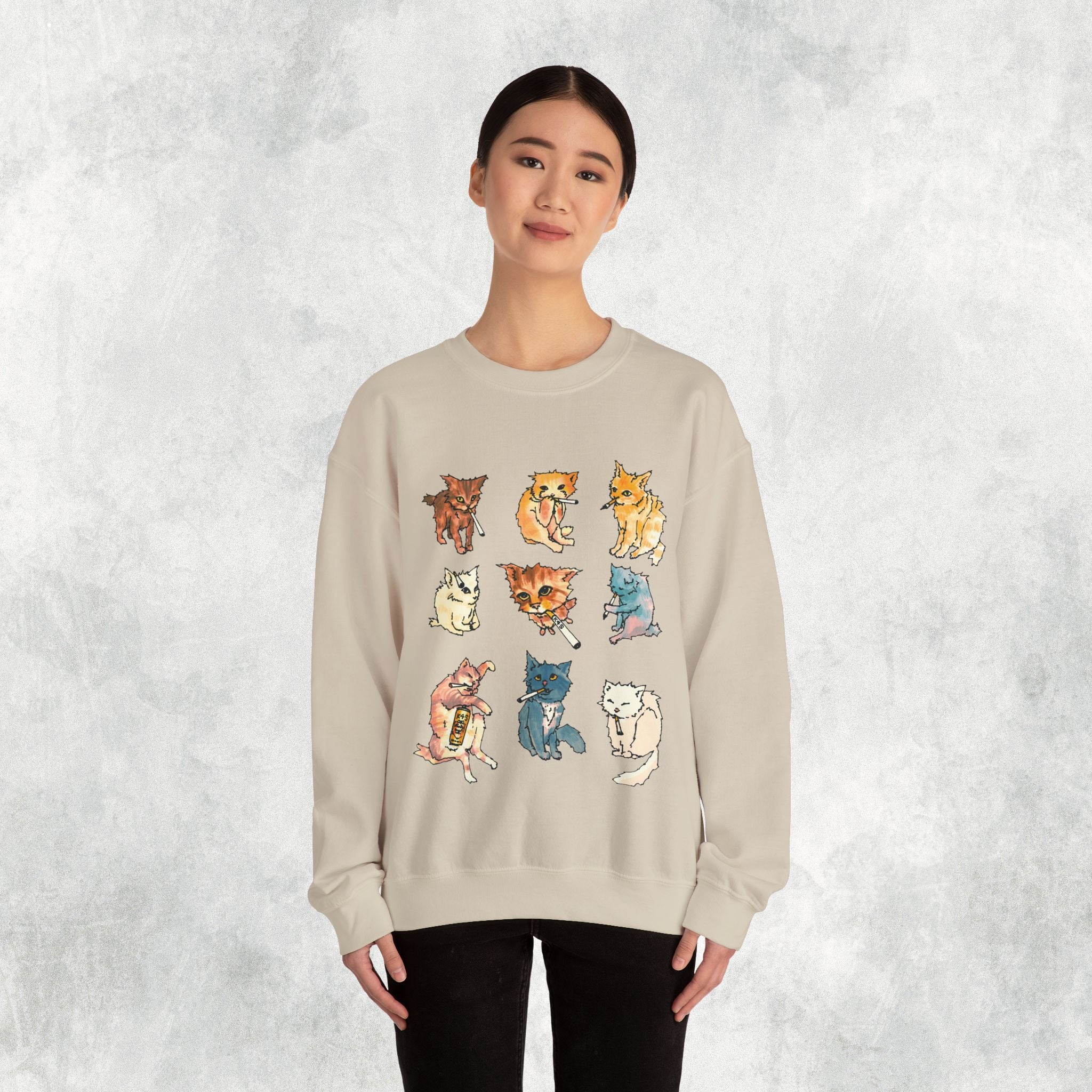 Kitty Ciggy Gang Sweater