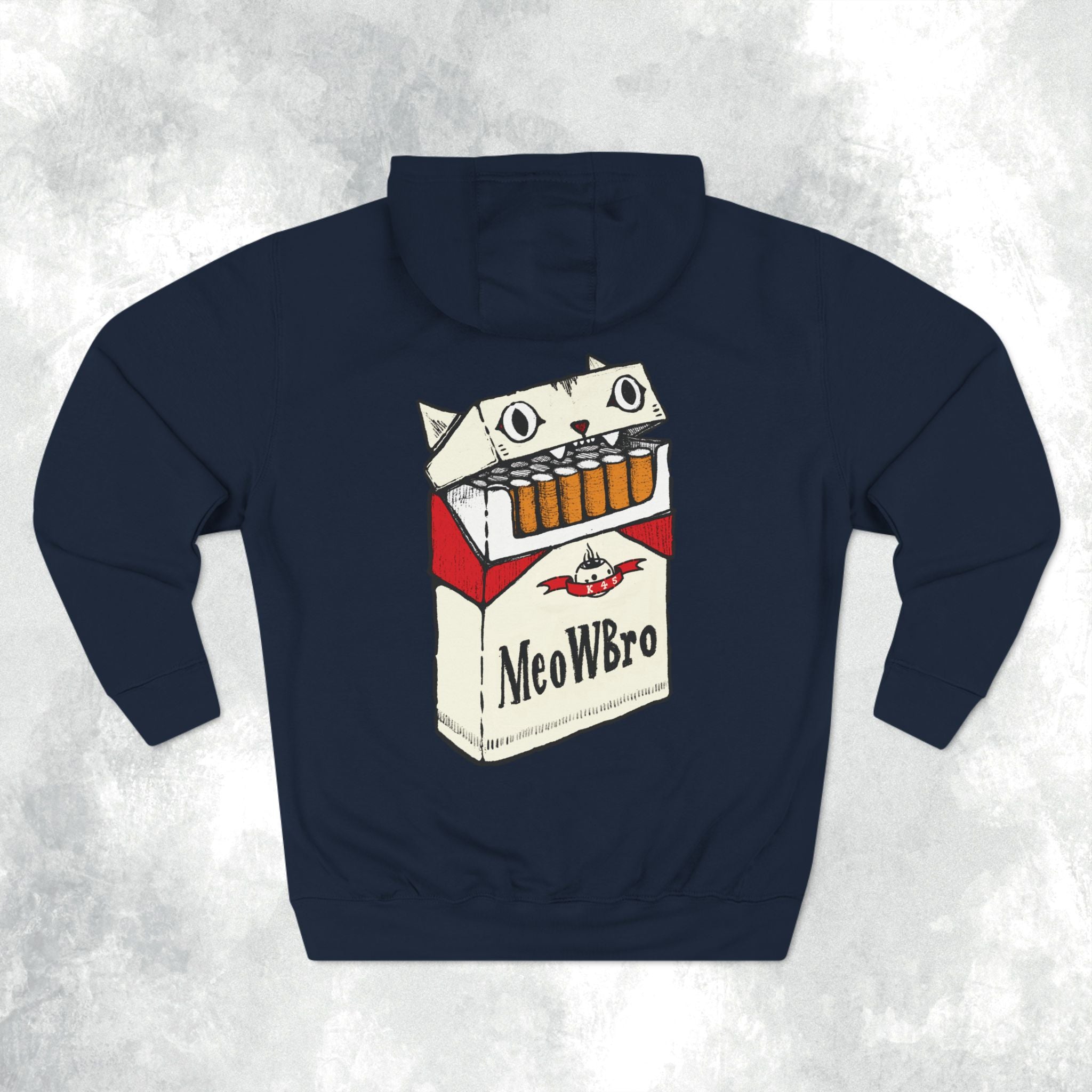 MeowBoro Cigs Three-Panel Hoodie