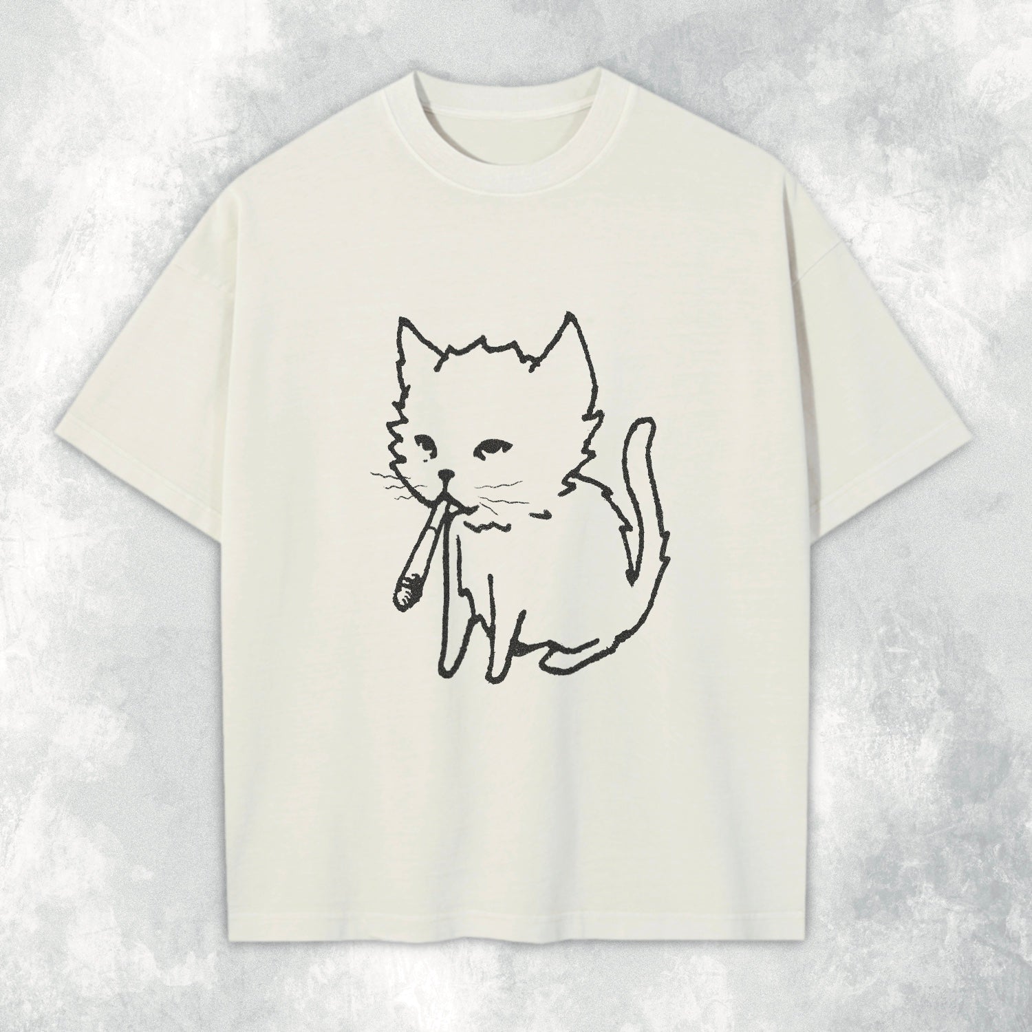 Cat Cig Heavyweight Tee