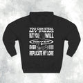 You Can Steal My Swag Three-Panel Hoodie