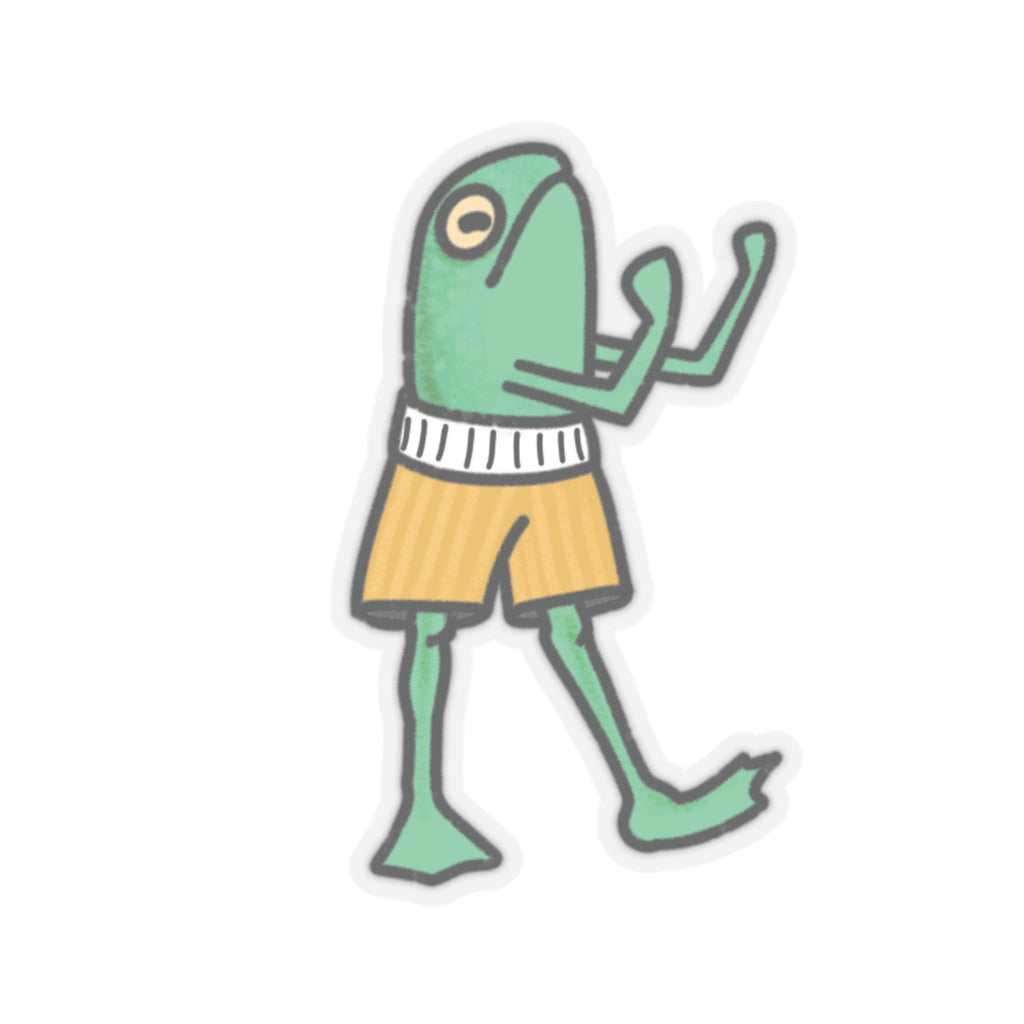 Frog Boxer Sticker