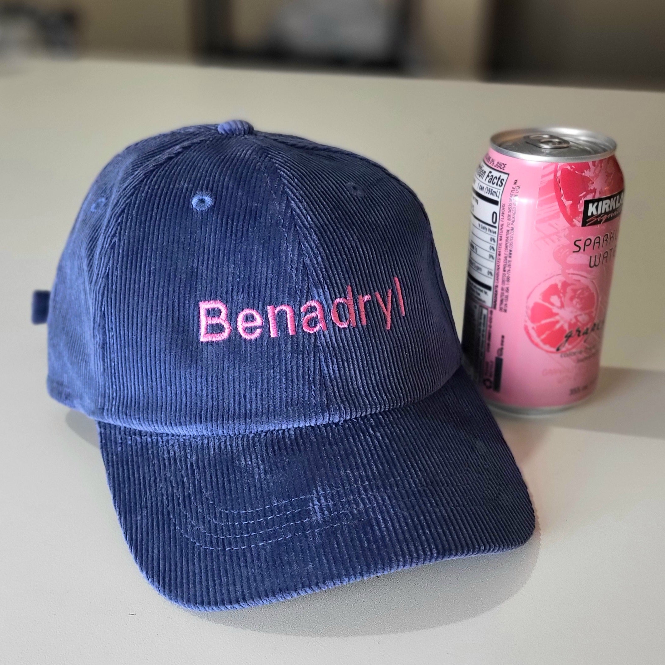 Retro Corduroy Benadryl hat