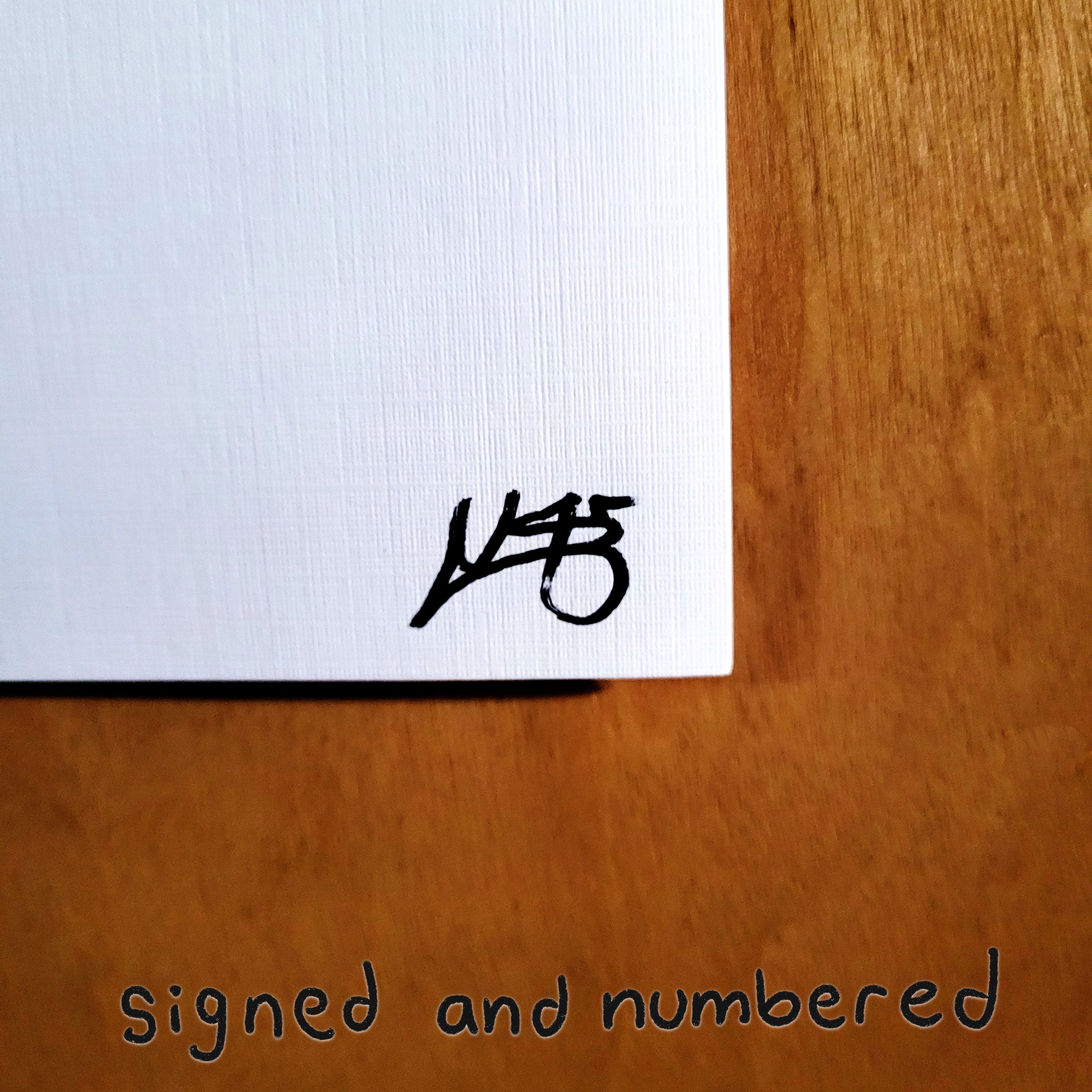 Uzumaki Butterfly Signed Print