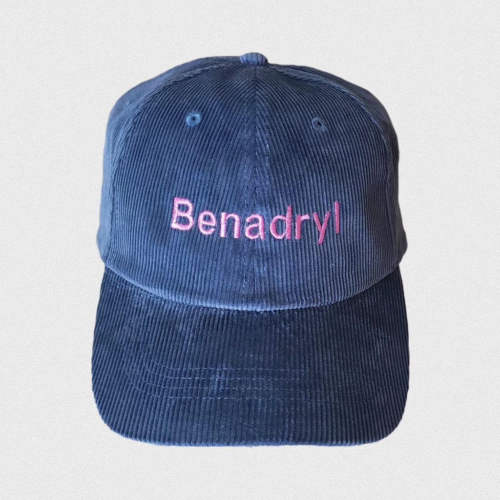 Retro Corduroy Benadryl hat